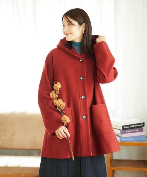 GIANNI LO GIUDICE / ジャンニ・ロ・ジュディチェ その他アウター | ウールモッサフーディーコート | 詳細1