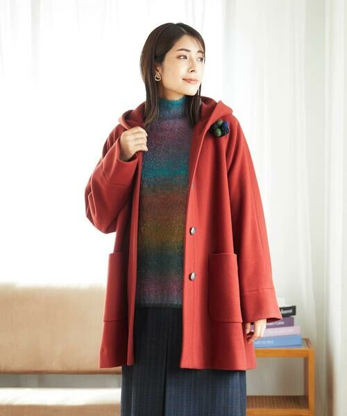 GIANNI LO GIUDICE / ジャンニ・ロ・ジュディチェ その他アウター | ウールモッサフーディーコート | 詳細2