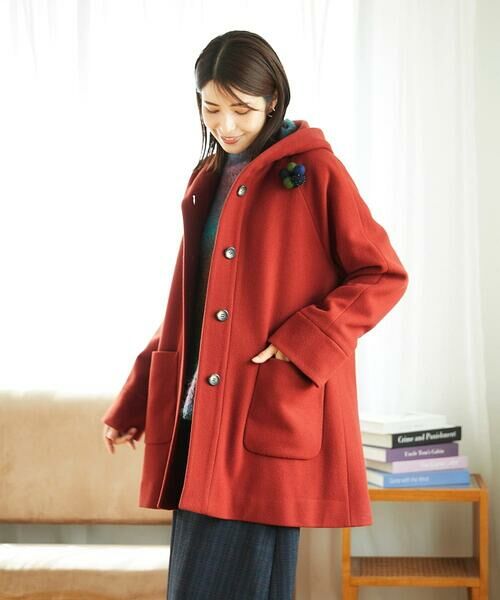 GIANNI LO GIUDICE / ジャンニ・ロ・ジュディチェ その他アウター | ウールモッサフーディーコート | 詳細3