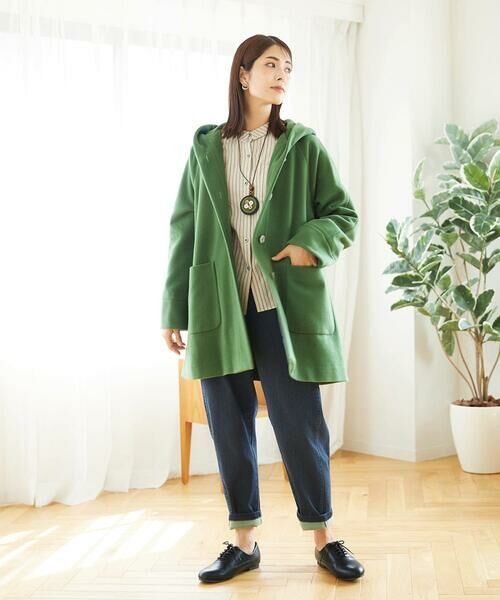 GIANNI LO GIUDICE / ジャンニ・ロ・ジュディチェ その他アウター | ウールモッサフーディーコート | 詳細10