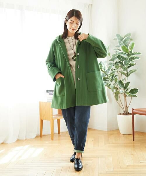 GIANNI LO GIUDICE / ジャンニ・ロ・ジュディチェ その他アウター | ウールモッサフーディーコート | 詳細11