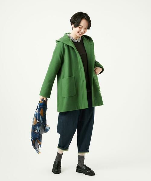 GIANNI LO GIUDICE / ジャンニ・ロ・ジュディチェ その他アウター | ウールモッサフーディーコート | 詳細13