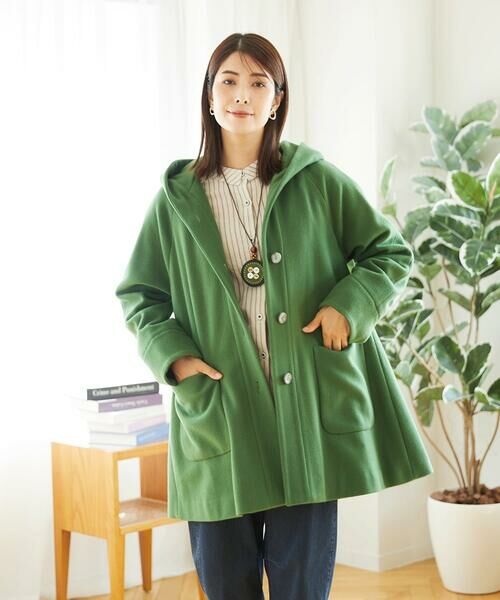 GIANNI LO GIUDICE / ジャンニ・ロ・ジュディチェ その他アウター | ウールモッサフーディーコート | 詳細8