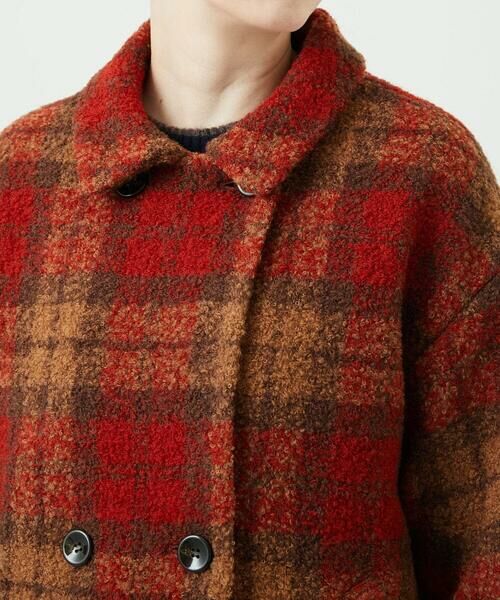 GIANNI LO GIUDICE / ジャンニ・ロ・ジュディチェ ピーコート | [日本製]ループチェックウールコート | 詳細7