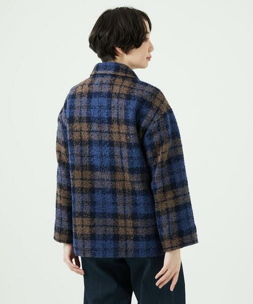 GIANNI LO GIUDICE / ジャンニ・ロ・ジュディチェ ピーコート | [日本製]ループチェックウールコート | 詳細17