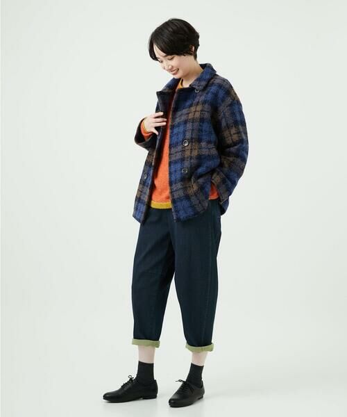 GIANNI LO GIUDICE / ジャンニ・ロ・ジュディチェ ピーコート | [日本製]ループチェックウールコート | 詳細19