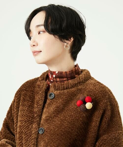 GIANNI LO GIUDICE / ジャンニ・ロ・ジュディチェ ブローチ・コサージュ | [日本製]フェルトボールブローチ | 詳細1