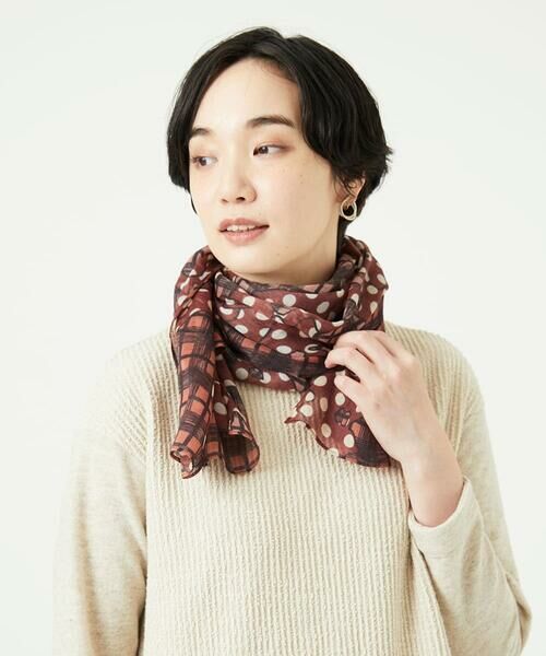 GIANNI LO GIUDICE / ジャンニ・ロ・ジュディチェ マフラー・ショール・スヌード・ストール | [洗える]モダールカシミヤイタリアプリントストール | 詳細2