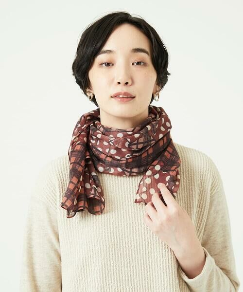 GIANNI LO GIUDICE / ジャンニ・ロ・ジュディチェ マフラー・ショール・スヌード・ストール | [洗える]モダールカシミヤイタリアプリントストール | 詳細3