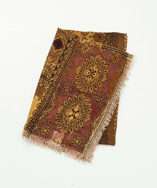 GIANNI LO GIUDICE / ジャンニ・ロ・ジュディチェ マフラー・ショール・スヌード・ストール | [洗える]エスニックスクエアストール | 詳細2