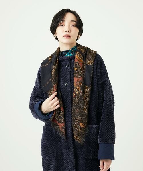 GIANNI LO GIUDICE / ジャンニ・ロ・ジュディチェ マフラー・ショール・スヌード・ストール | [洗える]エスニックスクエアストール | 詳細12