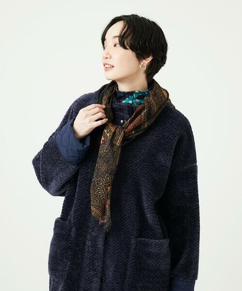 GIANNI LO GIUDICE / ジャンニ・ロ・ジュディチェ マフラー・ショール・スヌード・ストール | [洗える]エスニックスクエアストール | 詳細14