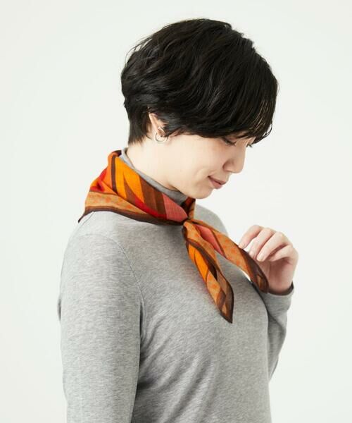 GIANNI LO GIUDICE / ジャンニ・ロ・ジュディチェ マフラー・ショール・スヌード・ストール | [洗える]ミニキカスクエアストール | 詳細4