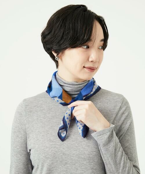 GIANNI LO GIUDICE / ジャンニ・ロ・ジュディチェ マフラー・ショール・スヌード・ストール | [洗える]ミニキカスクエアストール | 詳細9