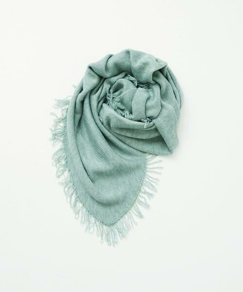 GIANNI LO GIUDICE/ジャンニ・ロ・ジュディチェ [洗える]トライアングルストール ライトグリーン F