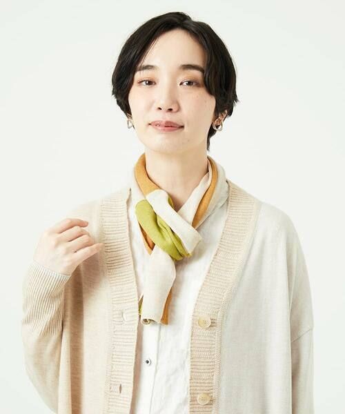 GIANNI LO GIUDICE / ジャンニ・ロ・ジュディチェ マフラー・ショール・スヌード・ストール | [洗える]カラーブロックストール | 詳細1