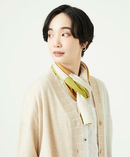 GIANNI LO GIUDICE / ジャンニ・ロ・ジュディチェ マフラー・ショール・スヌード・ストール | [洗える]カラーブロックストール | 詳細2