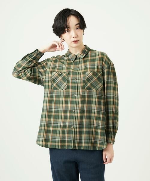 GIANNI LO GIUDICE / ジャンニ・ロ・ジュディチェ シャツ・ブラウス | 先染めチェックブラウス | 詳細1