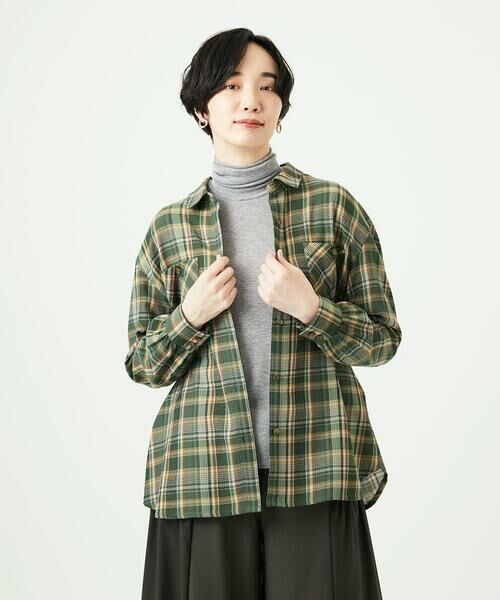 GIANNI LO GIUDICE / ジャンニ・ロ・ジュディチェ シャツ・ブラウス | 先染めチェックブラウス | 詳細2