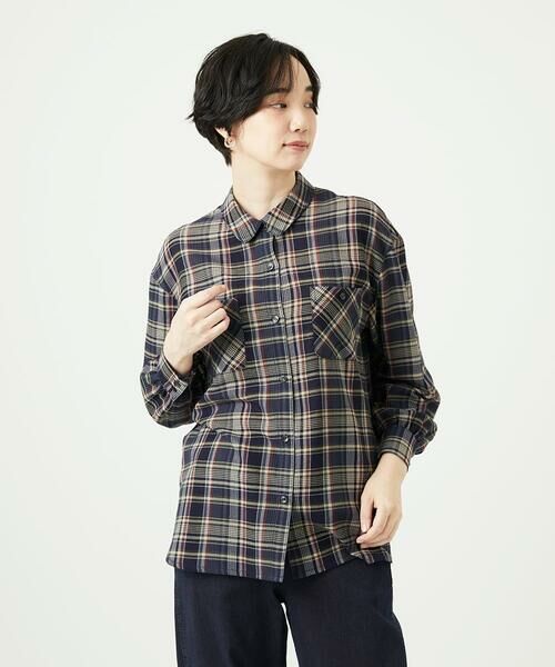 GIANNI LO GIUDICE / ジャンニ・ロ・ジュディチェ シャツ・ブラウス | 先染めチェックブラウス | 詳細24