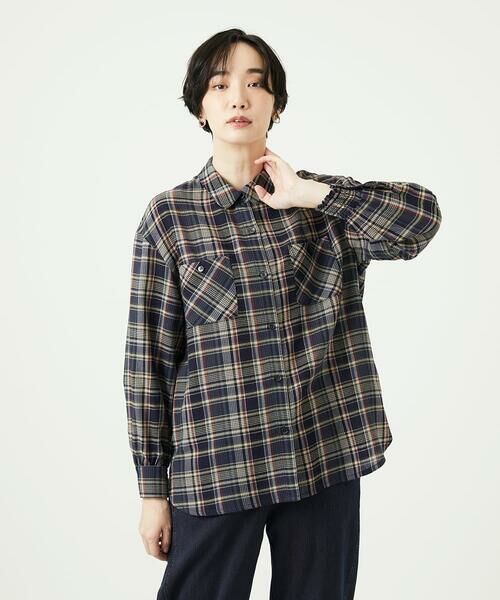 GIANNI LO GIUDICE / ジャンニ・ロ・ジュディチェ シャツ・ブラウス | 先染めチェックブラウス | 詳細25