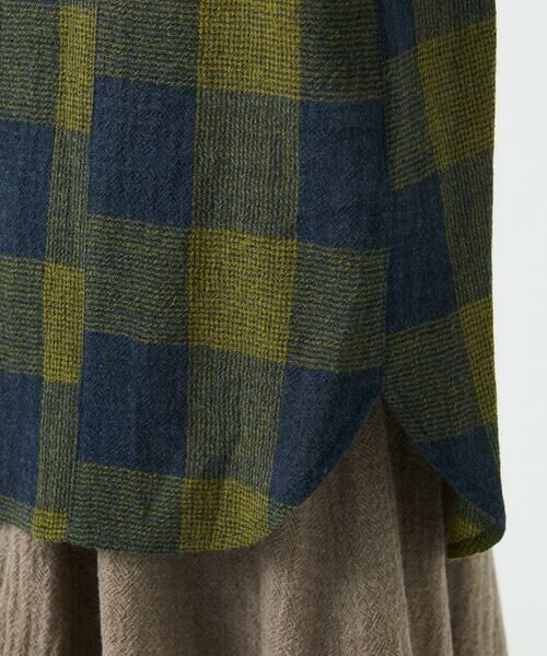 GIANNI LO GIUDICE / ジャンニ・ロ・ジュディチェ シャツ・ブラウス | [日本製]リファインガーゼブロックチェックブラウス | 詳細10