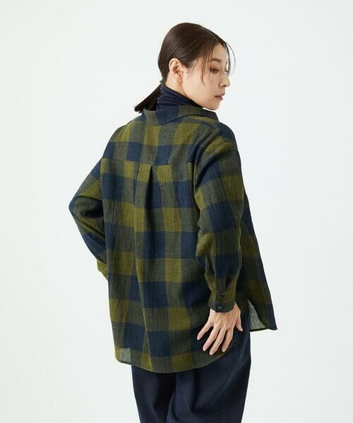 GIANNI LO GIUDICE / ジャンニ・ロ・ジュディチェ シャツ・ブラウス | [日本製]リファインガーゼブロックチェックブラウス | 詳細4