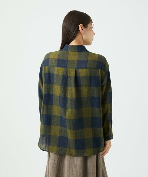 GIANNI LO GIUDICE / ジャンニ・ロ・ジュディチェ シャツ・ブラウス | [日本製]リファインガーゼブロックチェックブラウス | 詳細7