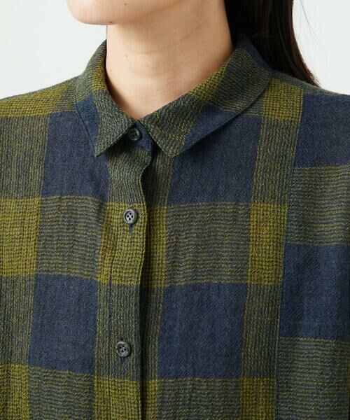 GIANNI LO GIUDICE / ジャンニ・ロ・ジュディチェ シャツ・ブラウス | [日本製]リファインガーゼブロックチェックブラウス | 詳細8