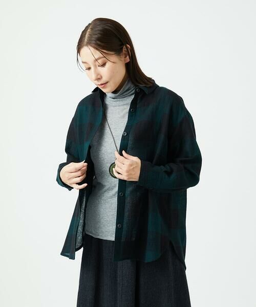 GIANNI LO GIUDICE / ジャンニ・ロ・ジュディチェ シャツ・ブラウス | [日本製]リファインガーゼブロックチェックブラウス | 詳細21