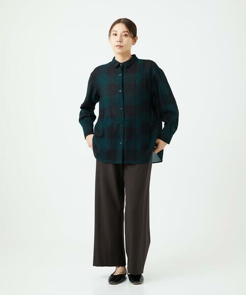 GIANNI LO GIUDICE / ジャンニ・ロ・ジュディチェ シャツ・ブラウス | [日本製]リファインガーゼブロックチェックブラウス | 詳細22