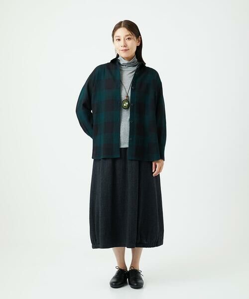 GIANNI LO GIUDICE / ジャンニ・ロ・ジュディチェ シャツ・ブラウス | [日本製]リファインガーゼブロックチェックブラウス | 詳細25