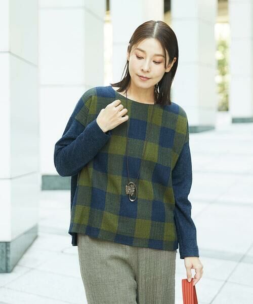 GIANNI LO GIUDICE / ジャンニ・ロ・ジュディチェ シャツ・ブラウス | [日本製]リファインガーゼブロックチェックプルオーバー | 詳細2