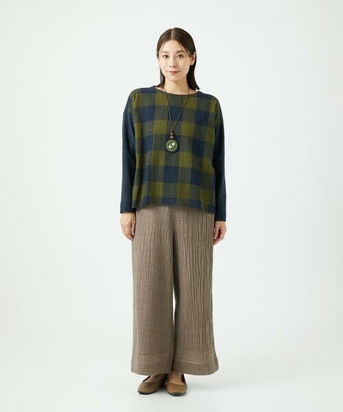 GIANNI LO GIUDICE / ジャンニ・ロ・ジュディチェ シャツ・ブラウス | [日本製]リファインガーゼブロックチェックプルオーバー | 詳細21