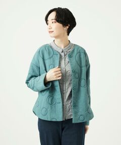 GIANNI LO GIUDICE / ジャンニ・ロ・ジュディチェ セットアップ | ドットキルトノーカラージャケット