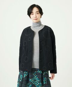 GIANNI LO GIUDICE / ジャンニ・ロ・ジュディチェ セットアップ | ドットキルトノーカラージャケット