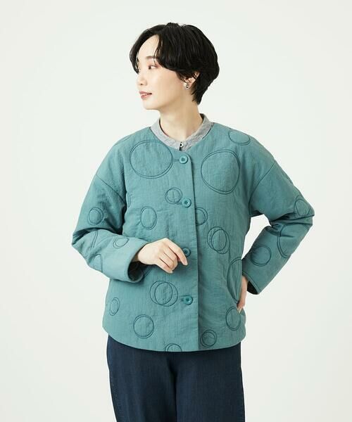 GIANNI LO GIUDICE / ジャンニ・ロ・ジュディチェ セットアップ | ドットキルトノーカラージャケット | 詳細2