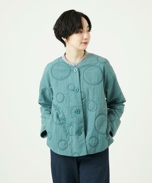 GIANNI LO GIUDICE / ジャンニ・ロ・ジュディチェ セットアップ | ドットキルトノーカラージャケット | 詳細3