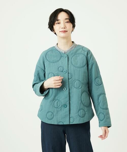 GIANNI LO GIUDICE / ジャンニ・ロ・ジュディチェ セットアップ | ドットキルトノーカラージャケット | 詳細4