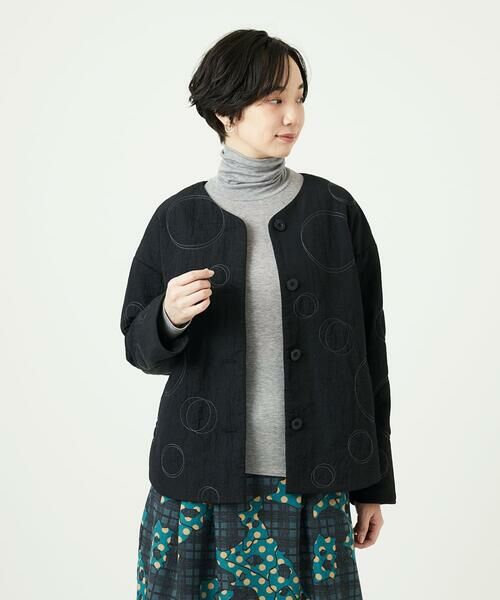 GIANNI LO GIUDICE / ジャンニ・ロ・ジュディチェ セットアップ | ドットキルトノーカラージャケット | 詳細11