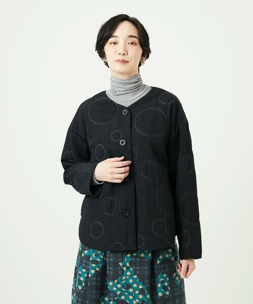 GIANNI LO GIUDICE / ジャンニ・ロ・ジュディチェ セットアップ | ドットキルトノーカラージャケット | 詳細12