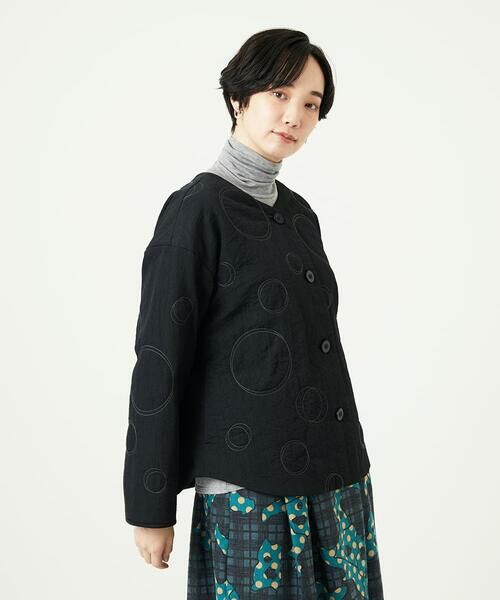 GIANNI LO GIUDICE / ジャンニ・ロ・ジュディチェ セットアップ | ドットキルトノーカラージャケット | 詳細13