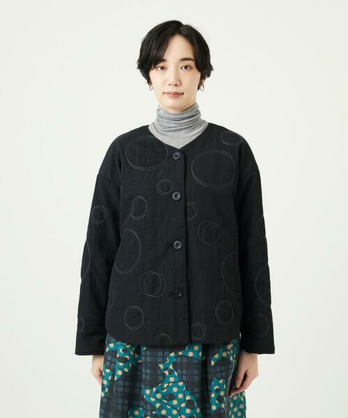 GIANNI LO GIUDICE / ジャンニ・ロ・ジュディチェ セットアップ | ドットキルトノーカラージャケット | 詳細14