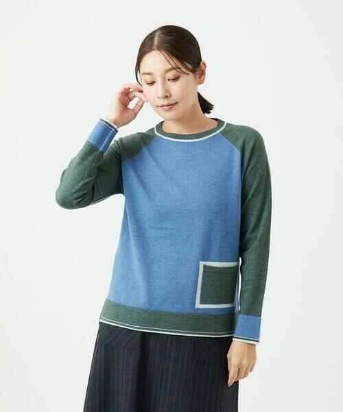 GIANNI LO GIUDICE / ジャンニ・ロ・ジュディチェ ニット・セーター | バイカラーポケットニット | 詳細15