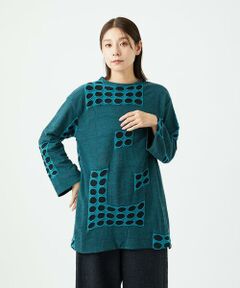 GIANNI LO GIUDICE / ジャンニ・ロ・ジュディチェ ロング・マキシ丈ワンピース | [日本製]バースト水玉チュニック