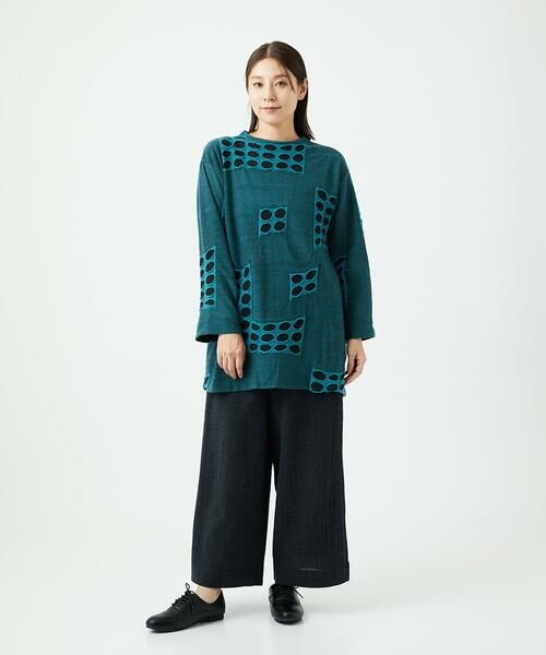 GIANNI LO GIUDICE / ジャンニ・ロ・ジュディチェ ロング・マキシ丈ワンピース | [日本製]バースト水玉チュニック | 詳細3