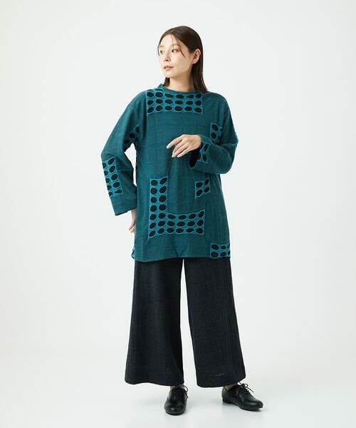 GIANNI LO GIUDICE / ジャンニ・ロ・ジュディチェ ロング・マキシ丈ワンピース | [日本製]バースト水玉チュニック | 詳細4