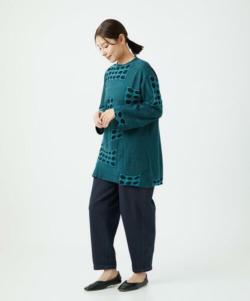 GIANNI LO GIUDICE / ジャンニ・ロ・ジュディチェ ロング・マキシ丈ワンピース | [日本製]バースト水玉チュニック | 詳細5