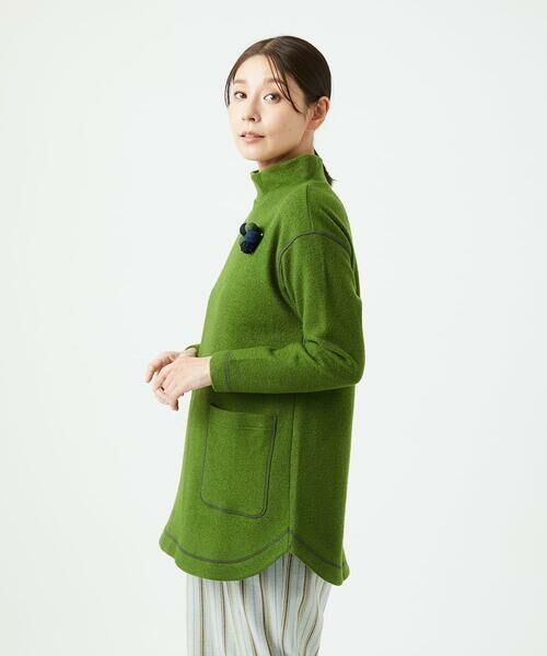 GIANNI LO GIUDICE / ジャンニ・ロ・ジュディチェ チュニック | [日本製]ウールマイクロループチュニック | 詳細1