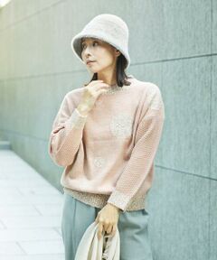 GIANNI LO GIUDICE / ジャンニ・ロ・ジュディチェ ニット・セーター | [洗える]ドットインターシャニット